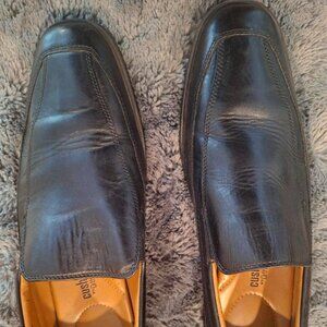 Clarks Collection Men's Tilden Free Black Leather Slip on Loafer Shoes- 12W -EUC